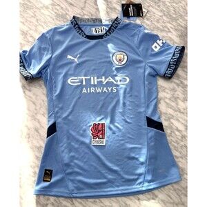 Puma Manchester City FC Home Jersey 2023/24 Women's  Small 775077 01 Blue NEW